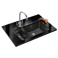 Franke KBG110_16-50OXDP Kubus Undermount 1.5 Bowl Granite Sink and Tap Designer Pack