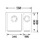 Franke KBG160OX Kubus Undermount 1.5 Bowl Fragranite Composite Sink - Onyx
