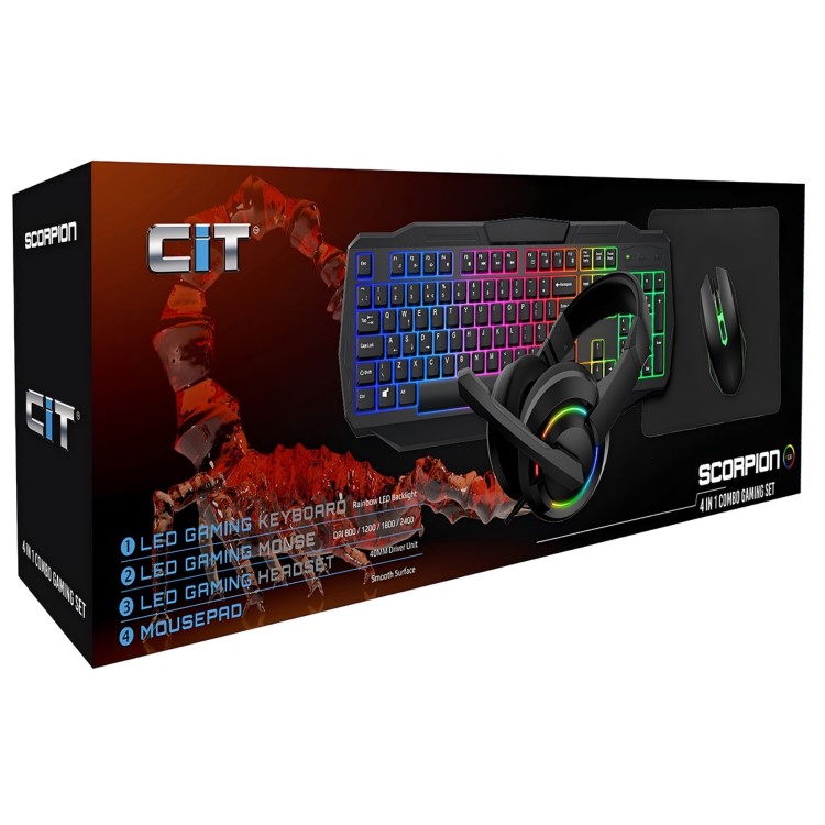 CiT Scorpion 4in1 Wired Gaming Bundle