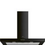Smeg 100cm Chimney Cooker Hood - Black