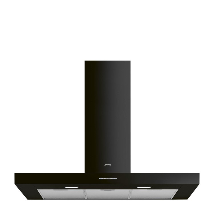 Smeg 100cm Chimney Cooker Hood - Black