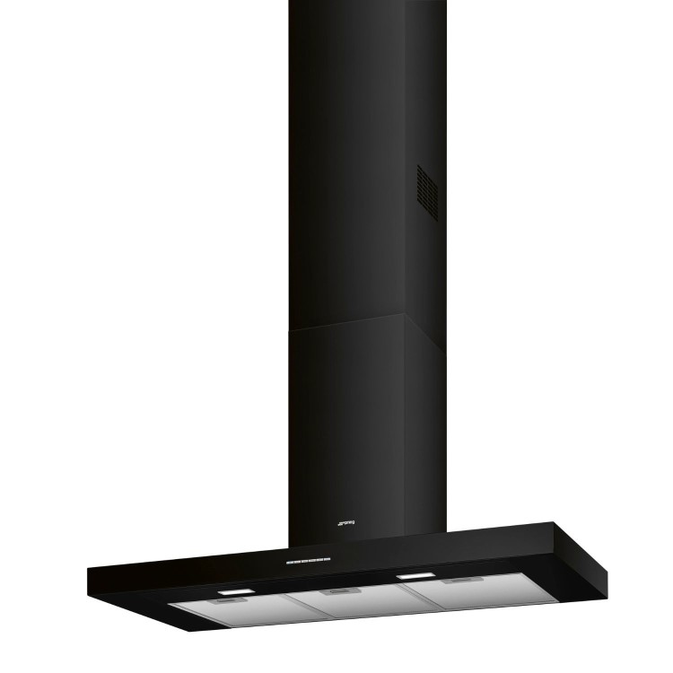 Smeg 100cm Chimney Cooker Hood - Black