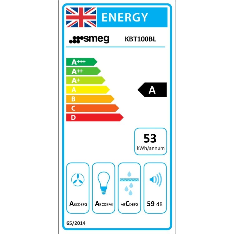 Smeg 100cm Chimney Cooker Hood - Black