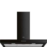 Smeg 90cm Chimney Cooker Hood - Black