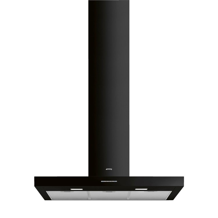 Smeg 90cm Chimney Cooker Hood - Black