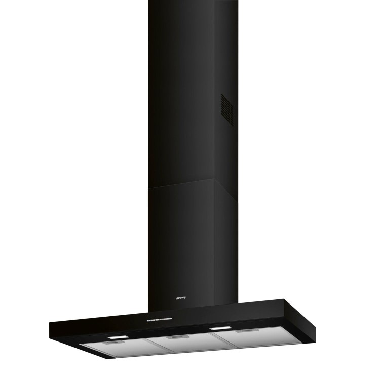Smeg 90cm Chimney Cooker Hood - Black