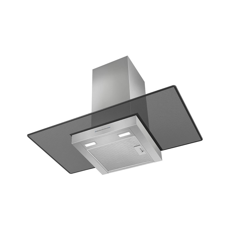 Smeg 90cm Flat Glass Chimney Cooker Hood - Stainless Steel