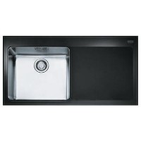 Franke KBV611RBK Kubus Single Bowl Sink with Glass Drainer - RH