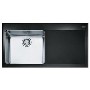 Franke KBV611RBK Kubus Single Bowl Sink with Glass Drainer - RH
