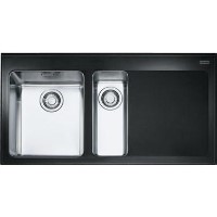 Franke KBV651LBK Kubus 1 And A Half Bowl Sink - LH Drainer