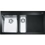 Franke KBV651LBK Kubus 1 And A Half Bowl Sink - LH Drainer