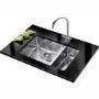Franke KBX16045-20RDP Kubus Undermount 1.5 Bowl Sink and Tap Designer Pack