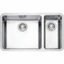 1.5 Bowl Undermount Chrome Stainless Steel Kitchen Sink with Right Hand Drainer - Franke Kubus