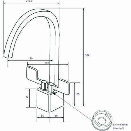 Franke KBX160_34-16LDP Kubus Undermount 1.5 Bowl Stainless Steel Sink and Tap Designer Pack