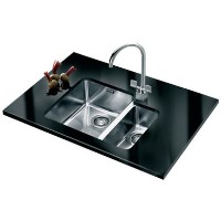 Franke KBX160_34-16RDP Kubus Undermount 1.5 Bowl Stainless Steel Sink and Tap Designer Pack