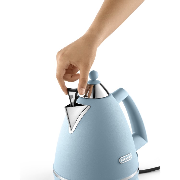 Delonghi KBX3016.AZ Argento Flora 1.7L Kettle - Blue