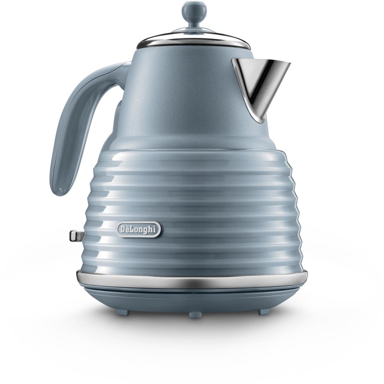 Delonghi Scolpito Kettle and Toaster Set - Azure Blue