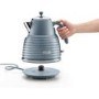 Delonghi Scolpito Kettle and Toaster Set - Azure Blue