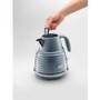 Delonghi Scolpito Kettle and Toaster Set - Azure Blue