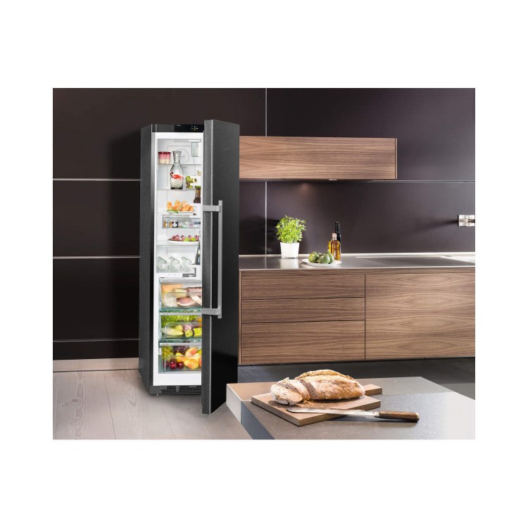 Liebherr KBbs4350 Premium 185x60cm Ultra Efficient Freestanding Fridge With BioFresh - BlackSteel