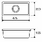 CDA KC41WH Ceramic Undermount Single Half Bowl Sink