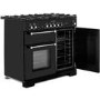 Refurbished Rangemaster Kitchener KCH100DFFBLC 100cm Dual Fuel Range Cooker Black