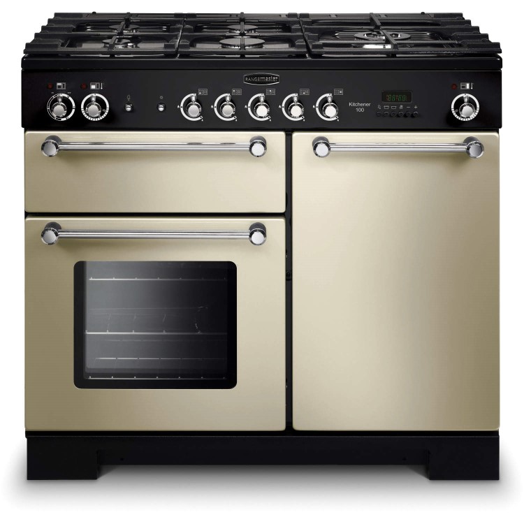 Rangemaster KCH100NGFCRC 111960 Kitchener 100cm Natural Gas Range Cooker Cream