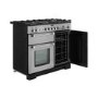 Rangemaster Kitchener 100cm Dual Fuel Range Cooker - Stainless Steel