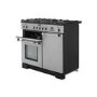 Rangemaster Kitchener 100cm Dual Fuel Range Cooker - Stainless Steel