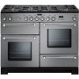 Rangemaster Kitchener 110cm Dual Fuel Range Cooker - Stainless Steel