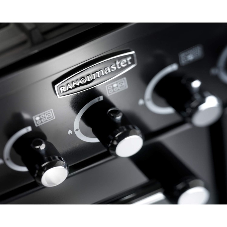 Rangemaster Kitchener 110cm Dual Fuel Range Cooker - Stainless Steel