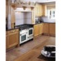 Rangemaster 78910 Kitchener 110cm Electric Range Cooker With Ceramic Hob - Ivory And Chrome