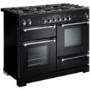 Rangemaster 78910 Kitchener 110cm Electric Range Cooker With Ceramic Hob - Ivory And Chrome