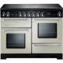 Rangemaster 78910 Kitchener 110cm Electric Range Cooker With Ceramic Hob - Ivory And Chrome