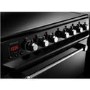 Rangemaster Kitchener 60cm Double Oven Electric Cooker With Ceramic Hob Black And Chrome