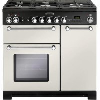 Rangemaster 81470 Kitchener 90cm Dual Fuel Range Cooker - Ivory