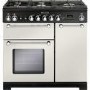 Rangemaster 81470 Kitchener 90cm Dual Fuel Range Cooker - Ivory