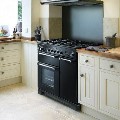 Rangemaster Kitchener 90cm Duel Fuel Range Cooker - Black