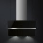 Smeg KCV80NE 80cm Black Glass Angled Chimney Hood