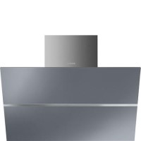 Smeg KCV80SE2 80cm Angled Cooker Hood - Silver Glass