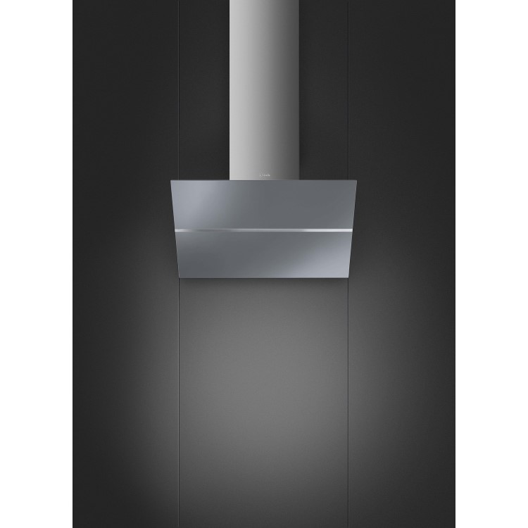 Smeg KCV80SE2 80cm Angled Cooker Hood - Silver Glass