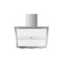Smeg KCVB9B 90cm Angled Chimney Cooker Hood Stainless Steel And White Glass