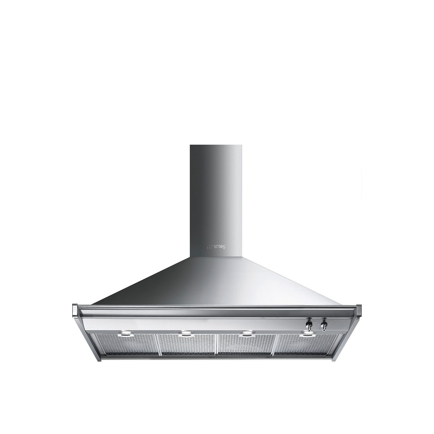 Smeg Opera 120cm Chimney Range Cooker Hood - Stainless Steel