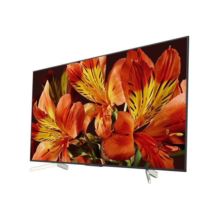 Sony BRAVIA KD49XF8577 49-inch Android TV; 4K HDR Ultra HD with voice remote YouView and Freeview HD - Silver