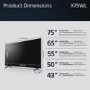 Sony X75W 50 inch 4K Smart TV