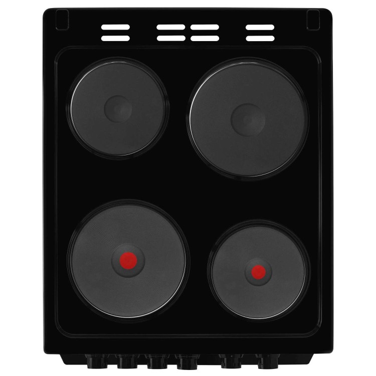 Refurbished Beko KD533AK 50cm Double Cavity Electric Cooker Black