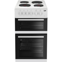 Beko KD533AW 50 cm Twin Cavity Electric Cooker - White