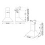 Refurbished Smeg KD61XE3 60cm Chimney Cooker Hood Stainless Steel