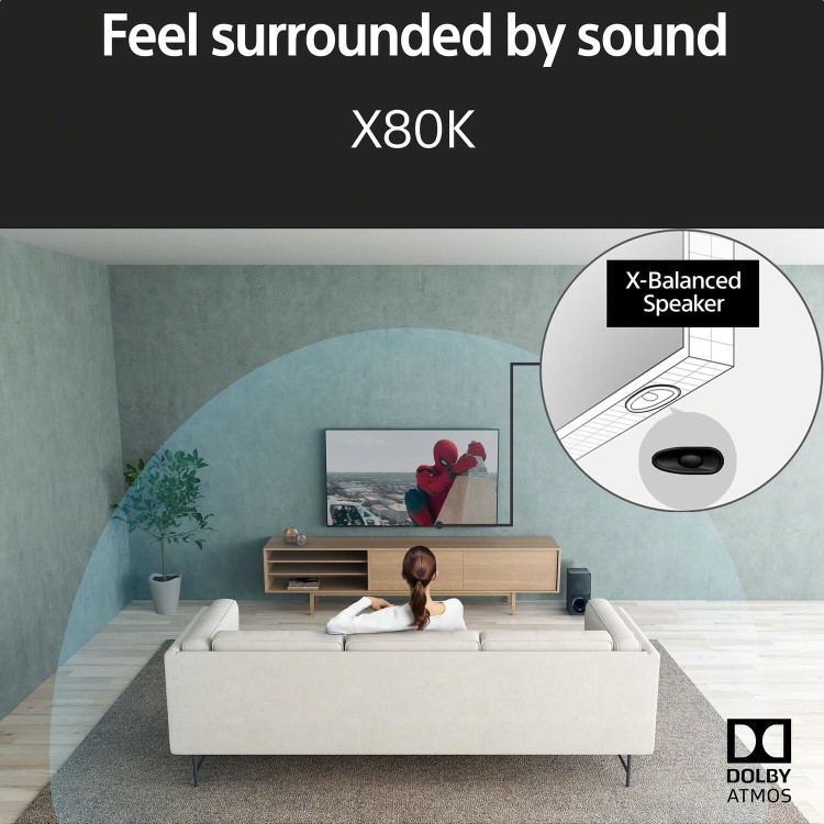 Sony X80K BRAVIA 65 Inch 4K HDR Google TV
