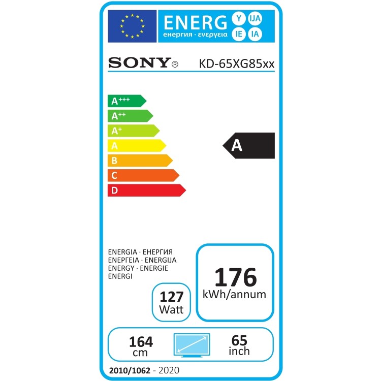 Sony BRAVIA KD65XG8505 65" 4K Ultra HD Android Smart HDR LED TV